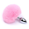 Kiotos Plug Queue de lapin Bunny Tail 6 x 2.7 cm Rose